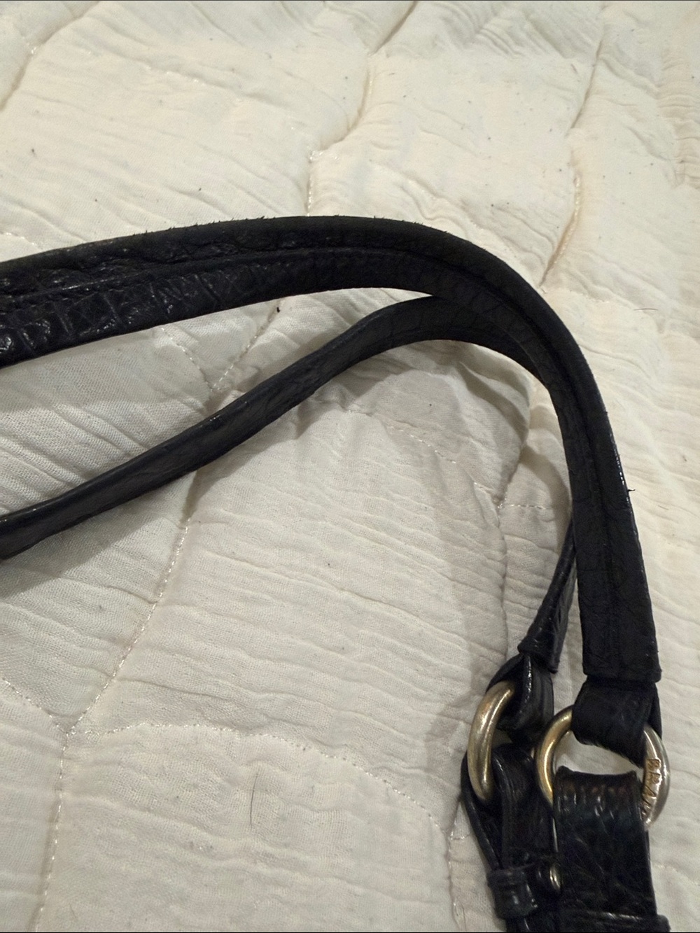 Brahmin Black Croc-Embossed Shoulder Tote - Picture 9 of 11